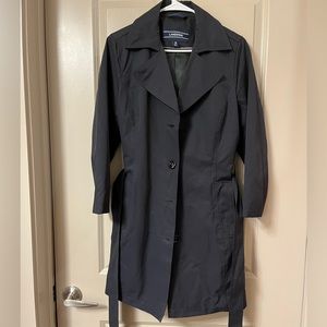 Lands’ End Trench Coat with Tie Waist - M